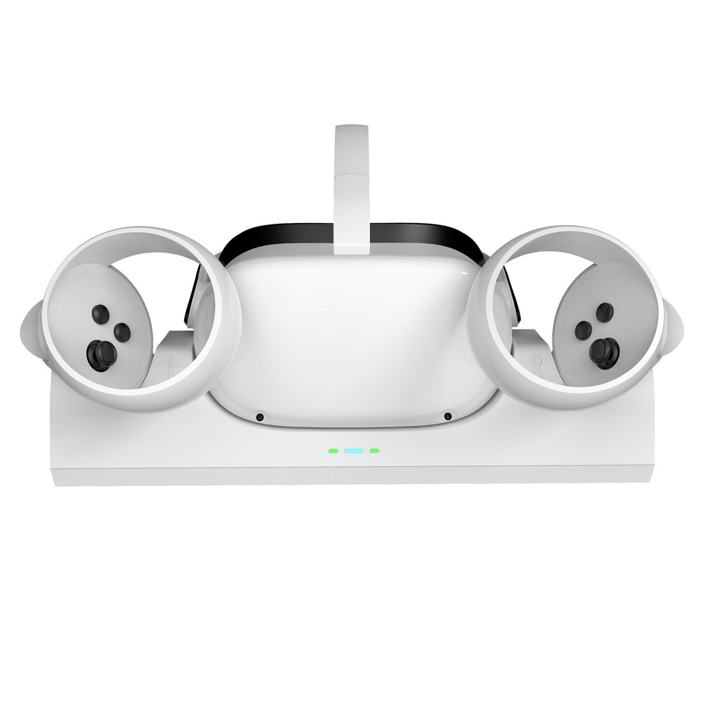 navor VR Charging Dock for Oculus Meta Quest 2 Station, Magnetically Charge Headset and Controller