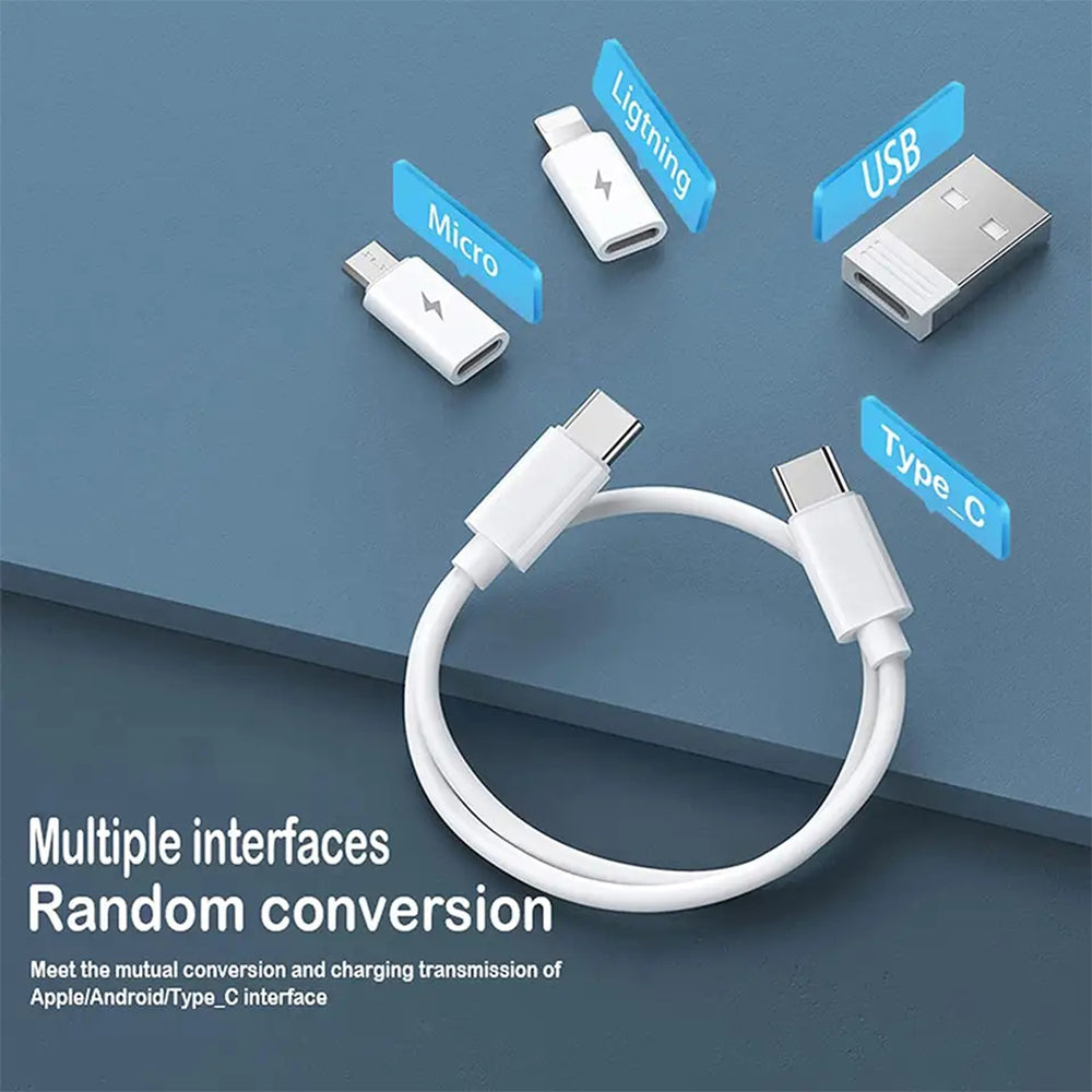 navor 60W USB-C/USB-A/Micro-USB/Charging Cable Kit Slim Travel Organizer Storage Box