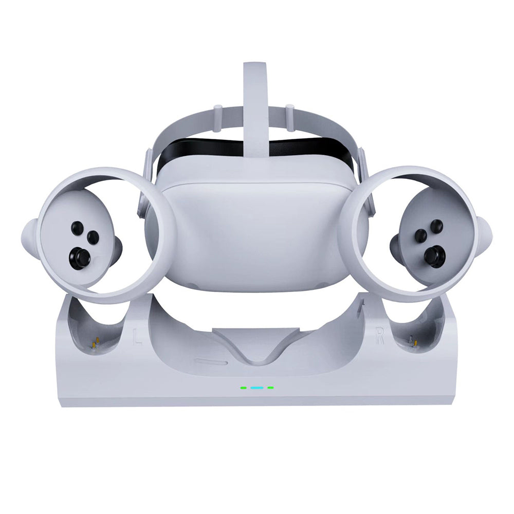 navor VR Charging Dock for Oculus Meta Quest 2 Station, Magnetically Charge Headset and Controller