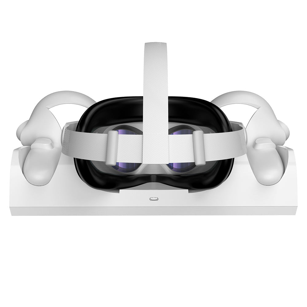 navor VR Charging Dock for Oculus Meta Quest 2 Station, Magnetically Charge Headset and Controller
