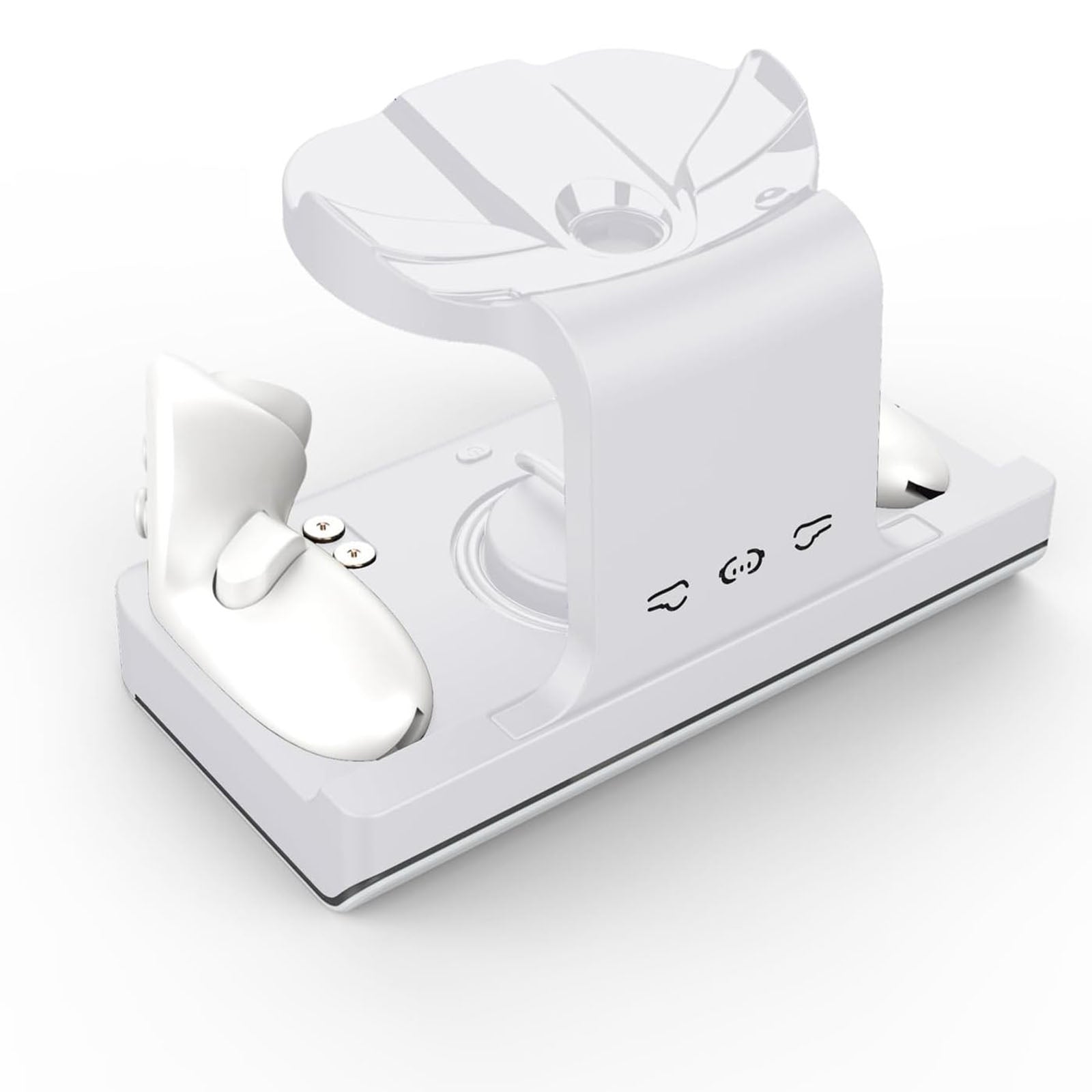 Navor Charging Dock or Oculus Meta Quest 3 VR Headset and Controllers [ White ]
