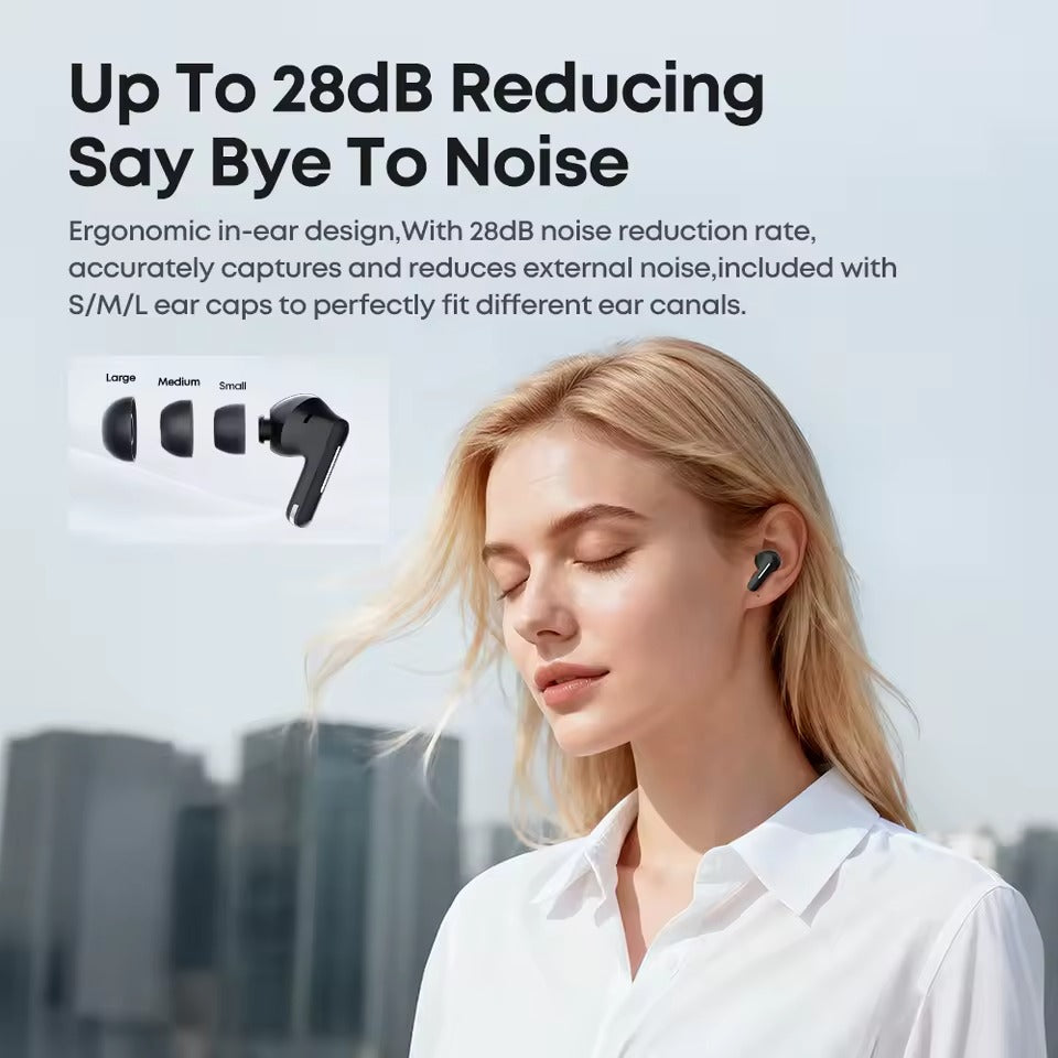 navor Bluetooth 5.3 ANC Wireless Earbuds 28dB Noise Cancelling