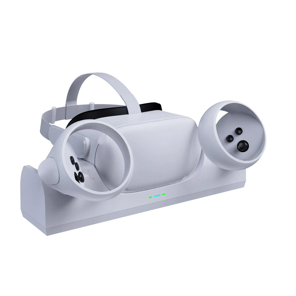 navor VR Charging Dock for Oculus Meta Quest 2 Station, Magnetically Charge Headset and Controller