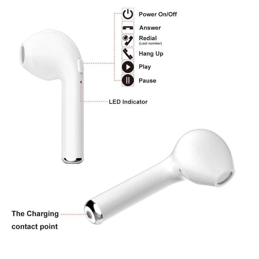 Navor Wireless Bluetooth Stereo earphones for iPhones & other Smartphones with Charging Case