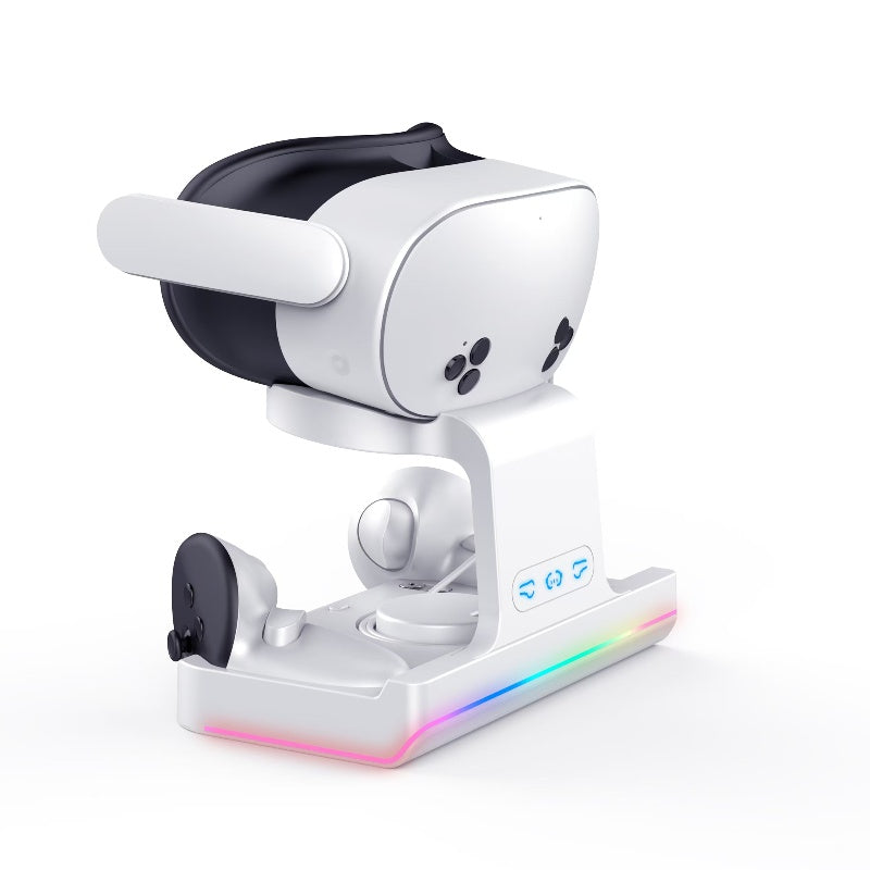Navor Charging Dock or Oculus Meta Quest 3 VR Headset and Controllers [ White ]