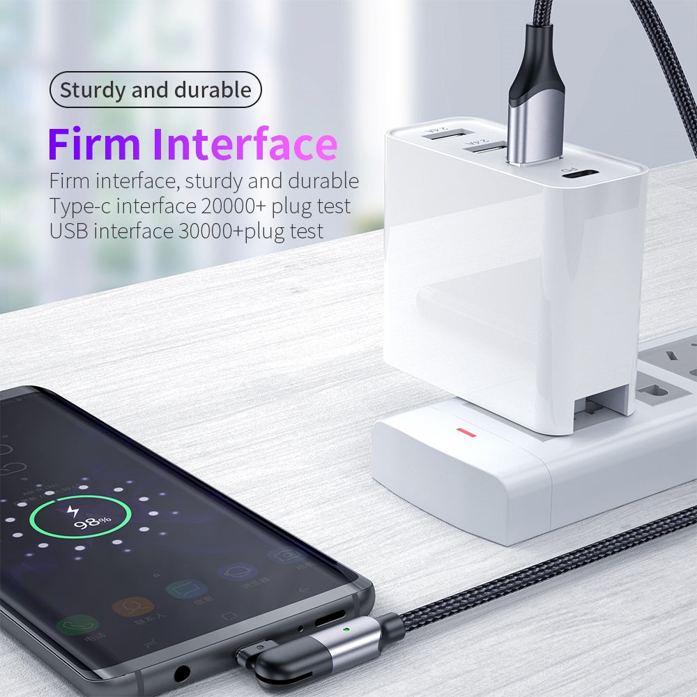 180 ° Rotating Head USB Type-C Charging Cable