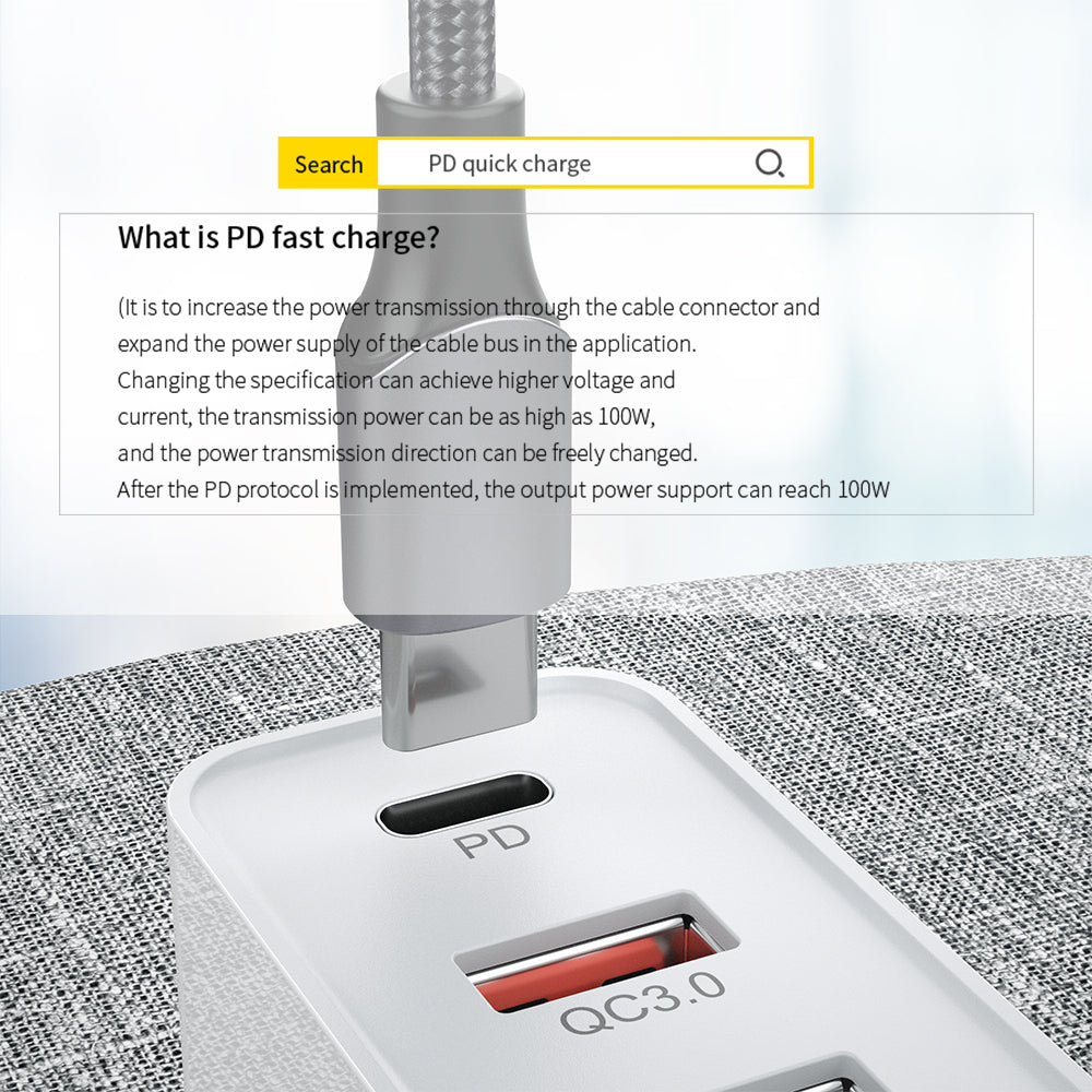 180 ° Rotating Head USB-C to USB-C Charging Cable